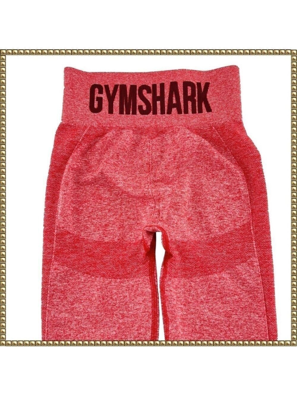 Gymshark Burgundy Marl Flex High Waisted Leggings Small